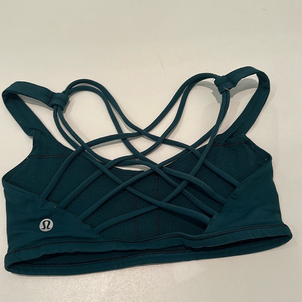 Dark Green Lululemon Sports Bra